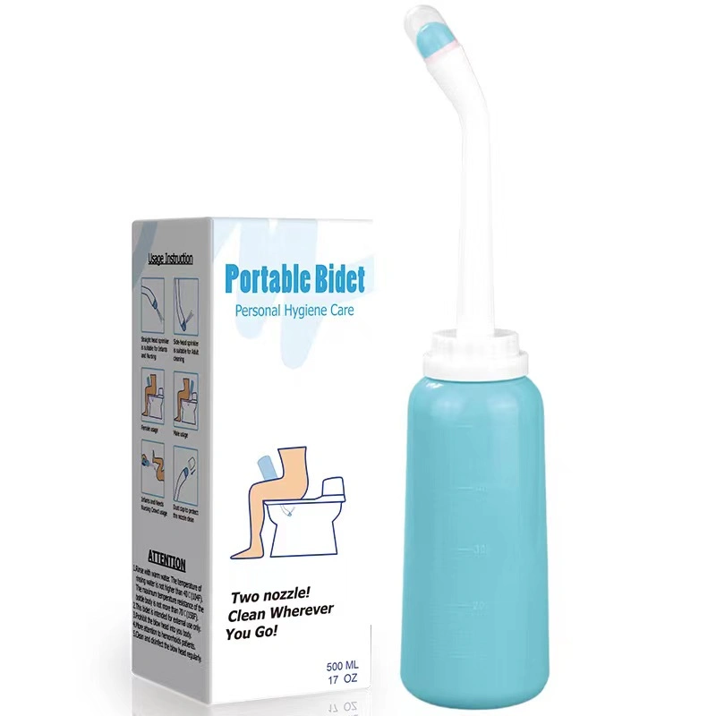 Adorable Pink Peri Bottle - Portable Bidet - Upside Down There Care Squeeze