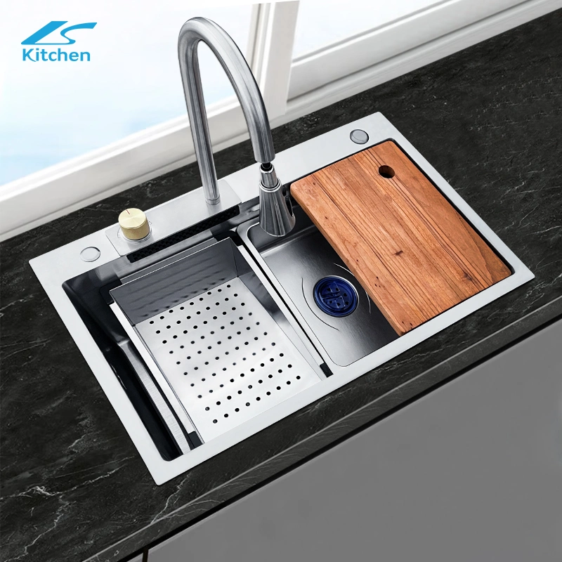 Foshan Stainless Steel Sinks Multi-Fuctional Waterfall Kitchen Sink