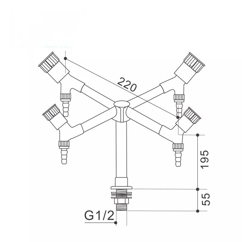 Faucet with Foot Pedal Accessories Valve Bathroom Basin Faucet Set Laboratory Foot Pedal Faucet Home Sink Water Tap Kit