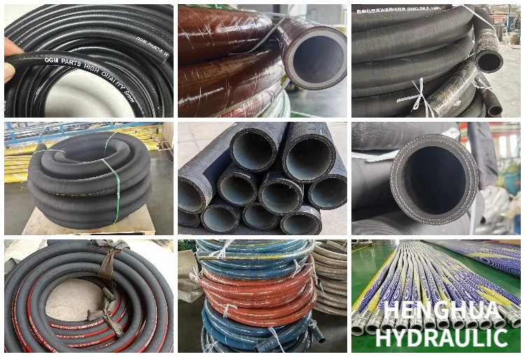 Super Long Service Life Industrial Hydraulic High Pressure Braided Air Oil Water PVC Garden Excavator Rubber Hose Pipe Assembly Flexible 4sh 4sp Hydraulic Hose