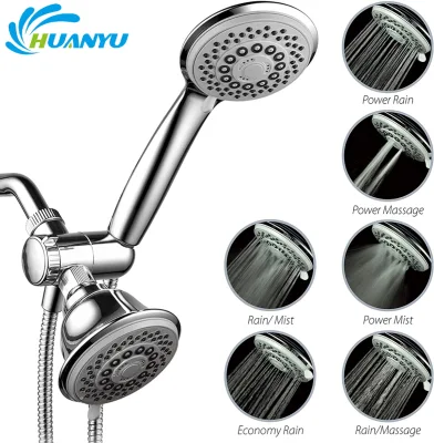 Shower Heads with Handheld Spray - High Pressure Shower Head - 4 Inch Showerhead, 4 Inch Handheld Shower Head